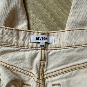 Re/Done Off-White Denim